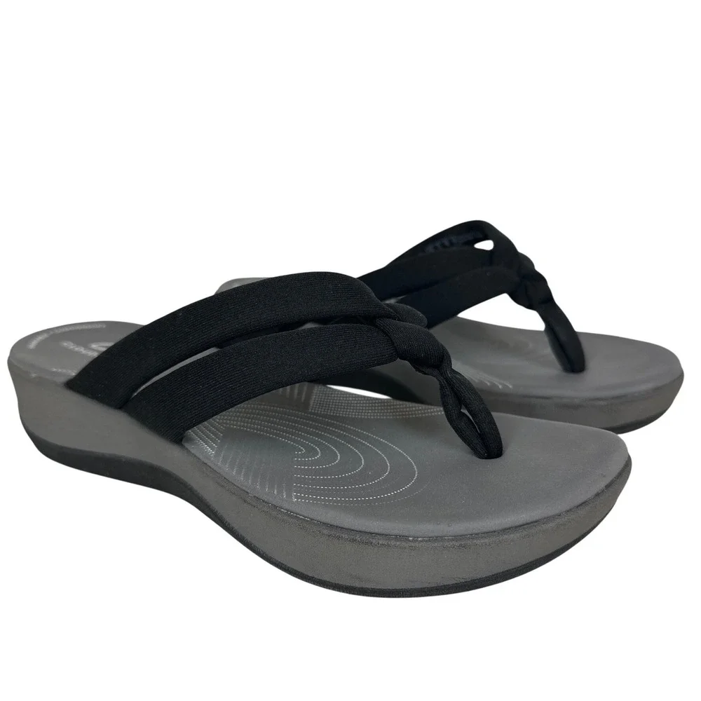 Clarks Sandals Womens 39 Size 8 CloudSteppers Arla Kaylie Wedge Heeled Sandals